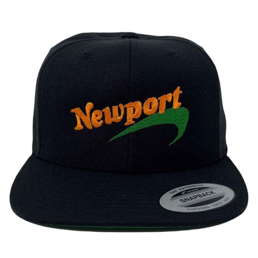 Newport Orange Green Black Snapback Hat Cap - Picture 2 of 6